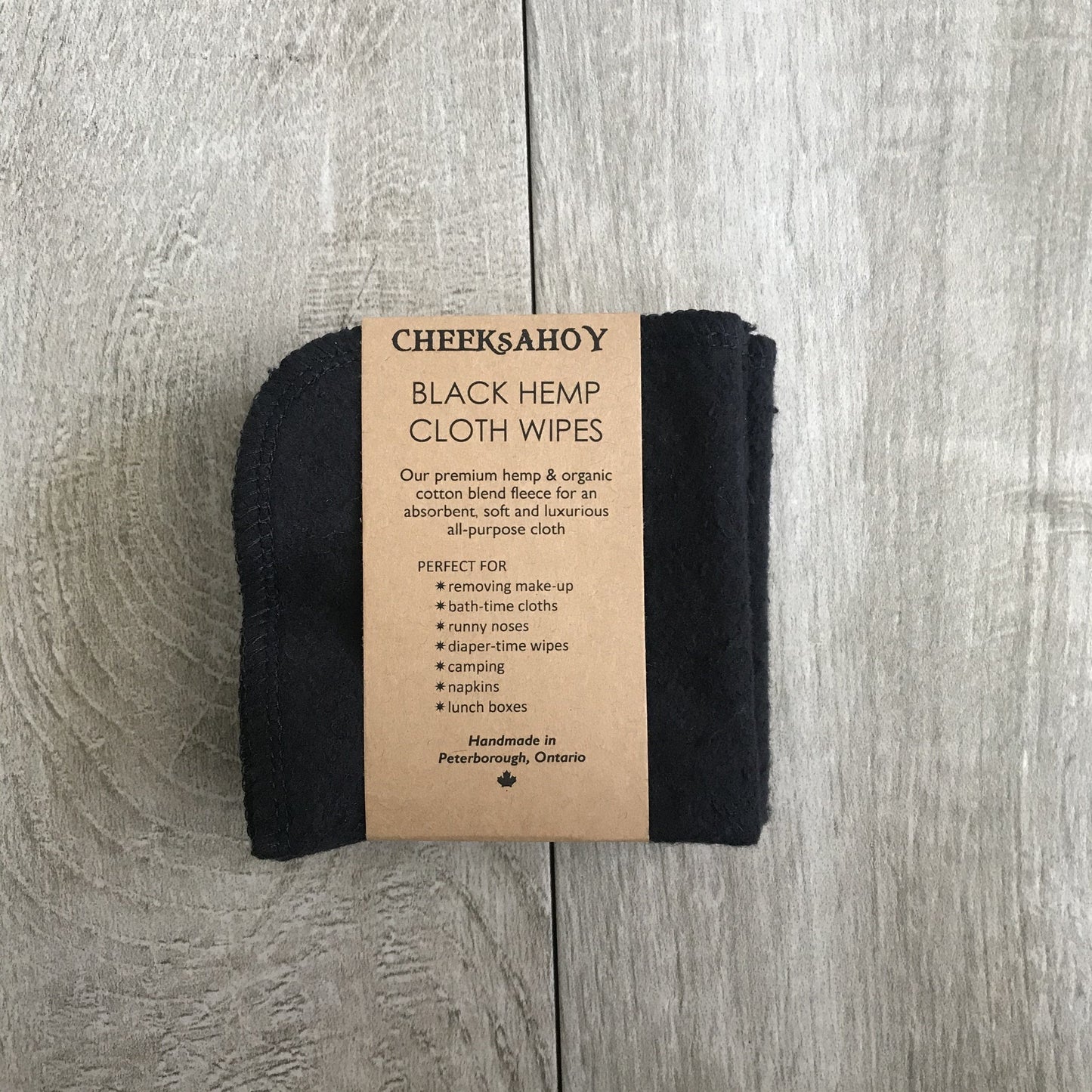 Cloth Wipes - Black Hemp 5 pack | prettycleanshop