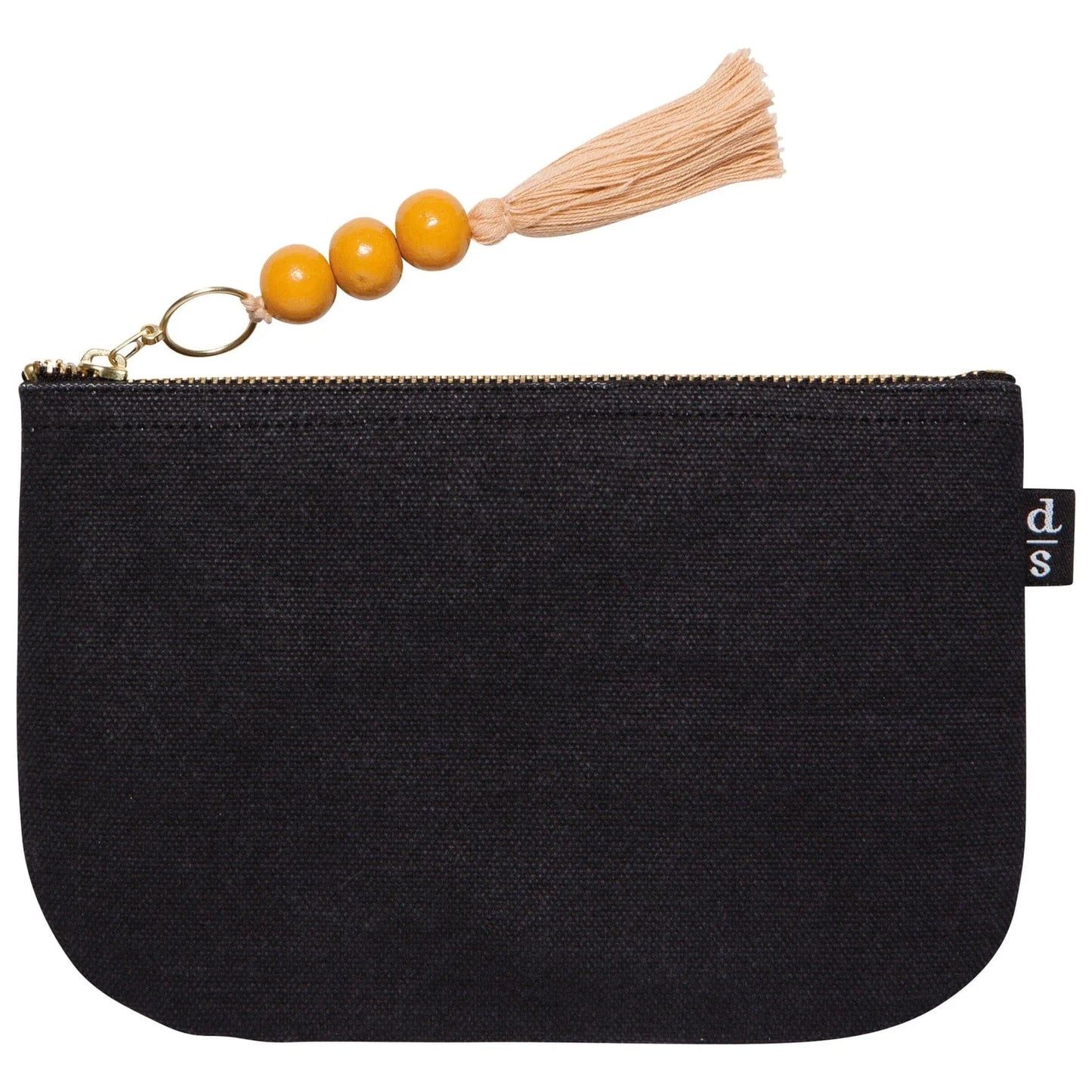 Cotton Canvas Zipper Pouch - Amulet-Cosmetic & Toiletry Bags-Pretty Clean Shop