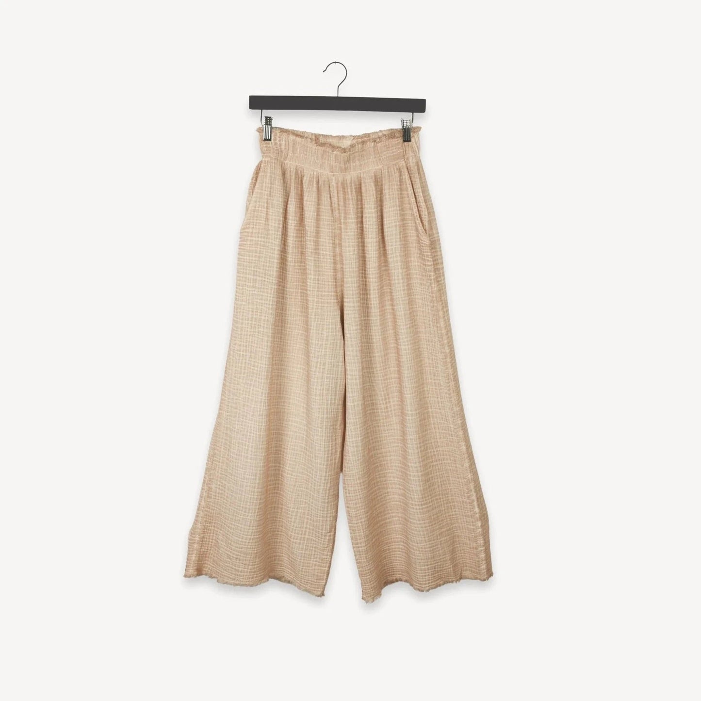 Crinkle Palazzo Pants - One Size