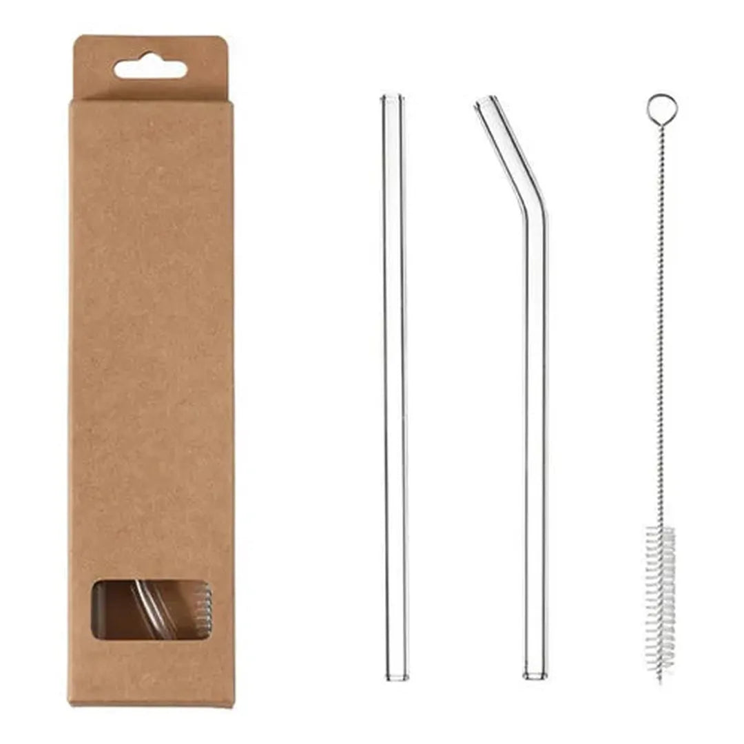 Reusable Glass Drinking Straw Set | prettycleanshop.myshopify.com