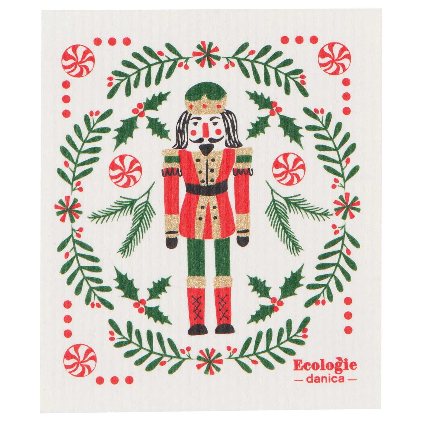 Reusable Swedish Dishcloth / Sponge - Holiday/Winter Themed - by Ecologie