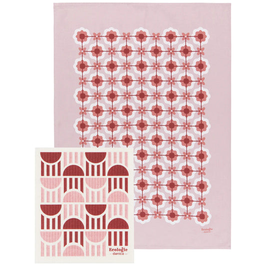 Dishtowel and Swedish Sponge Cloth Set of 2 - Paseo