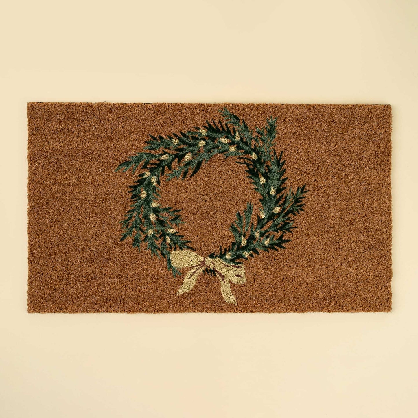 Holiday Wreath Doormat-Pretty Clean Shop