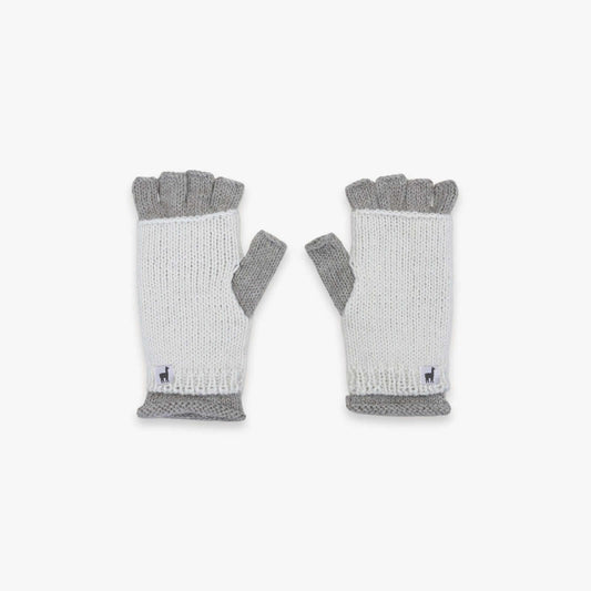Alpaca Double Layered Fingerless Gloves-Gloves & Mittens-Pretty Clean Shop