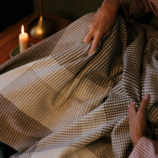 Dun Briste Cashmere/Wool Throw | prettycleanshop.myshopify.com
