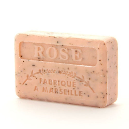 Soap Bar with Organic Shea Butter - Exfoliating Rose