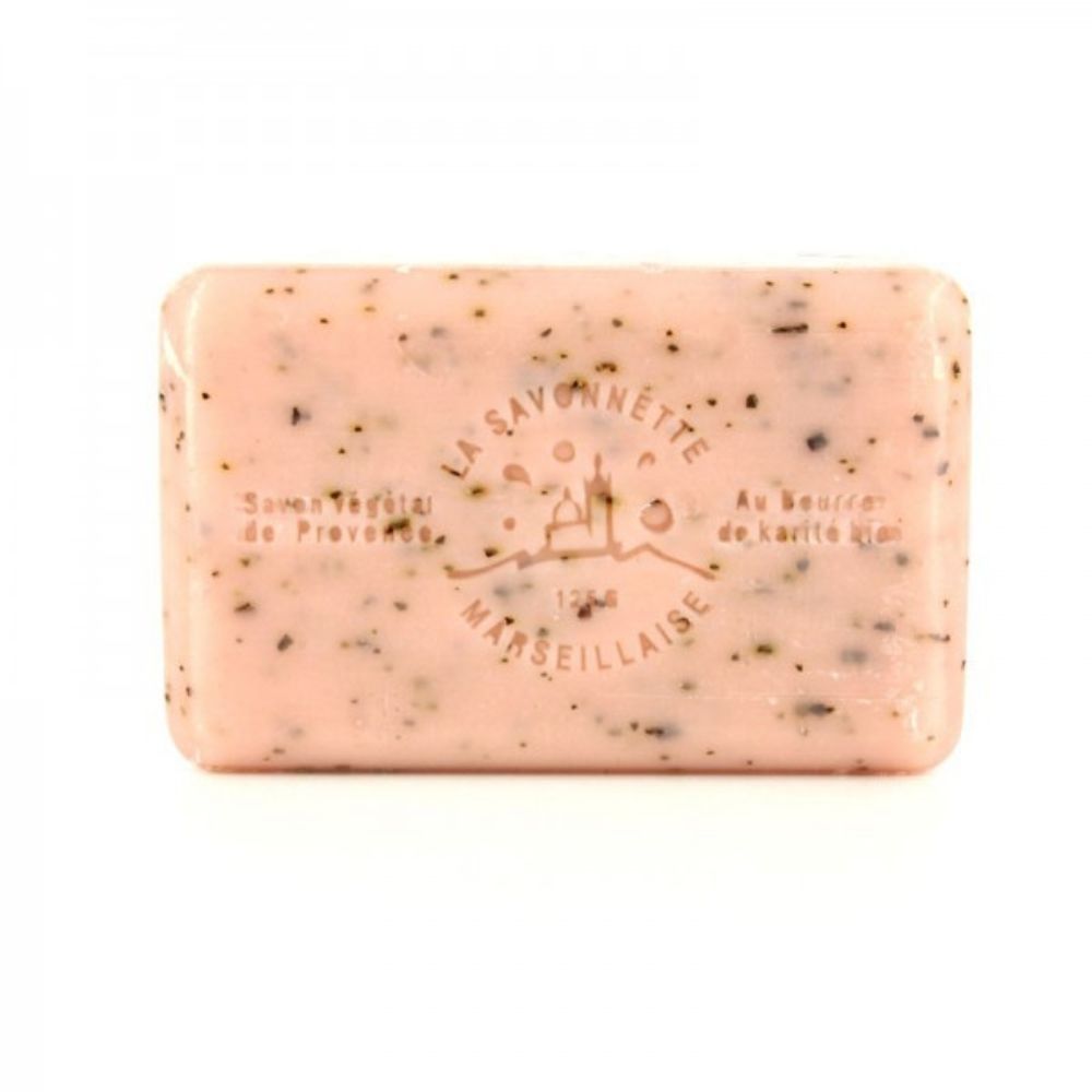 Soap Bar with Organic Shea Butter - Exfoliating Rose
