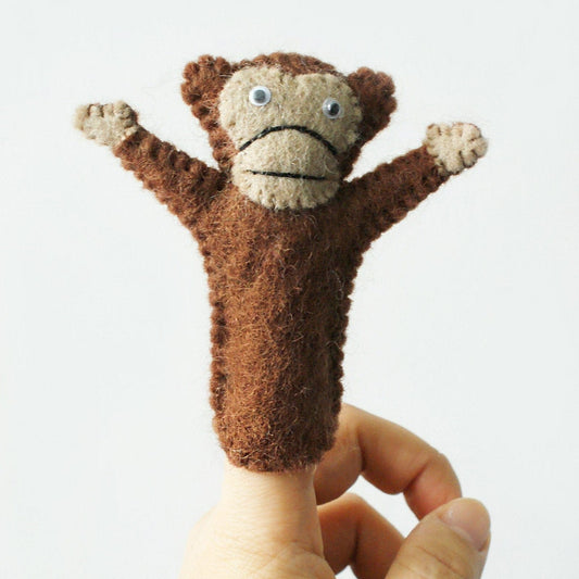 Felted Animal Finger Puppets - Hamro Village