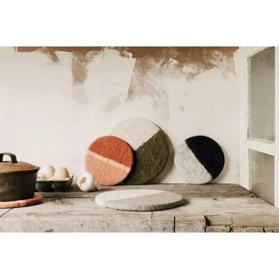 Felted Wool Trivet - Quarry-Trivets-Pretty Clean Shop