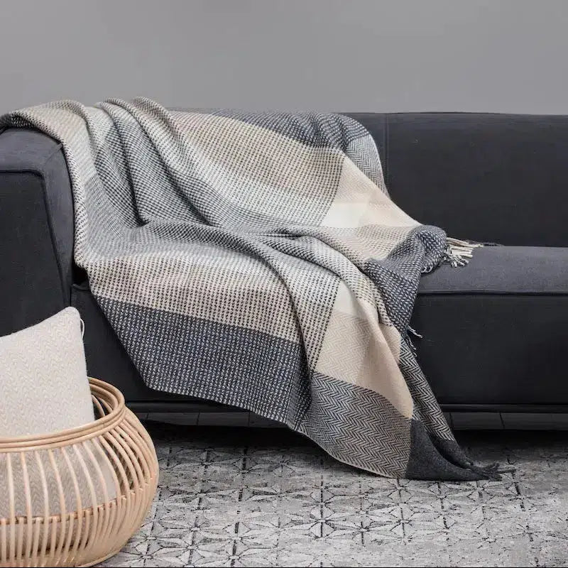 Cashmere wool throw blanket sale