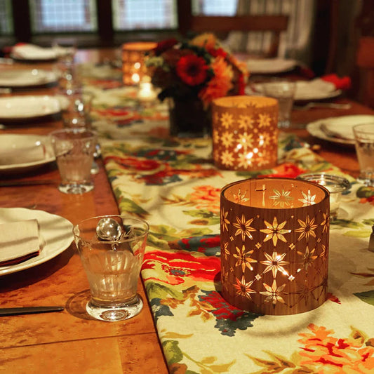 Geometric Star Walnut - Lantern Cozies