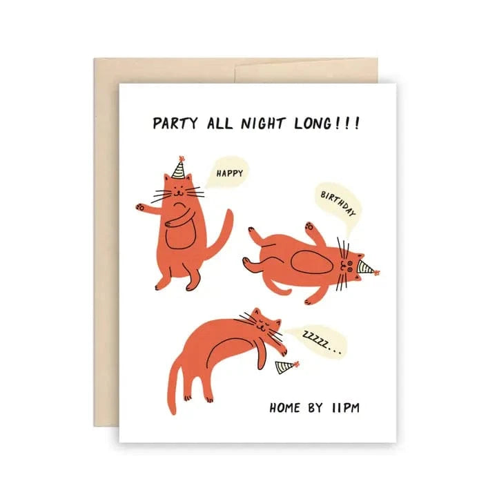Happy Birthday - Party All Night Long Cats | prettycleanshop