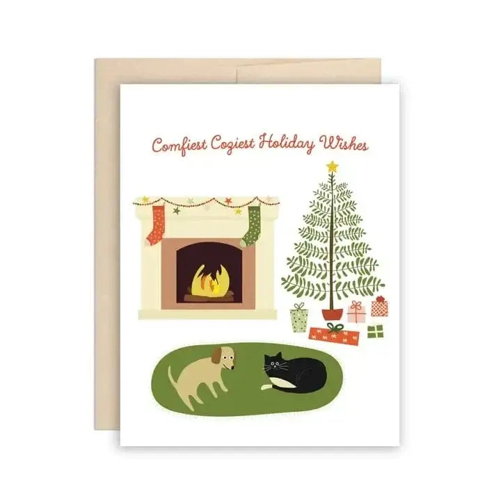 Holiday - Comfiest Coziest Christmas-Greeting Cards-Pretty Clean Shop