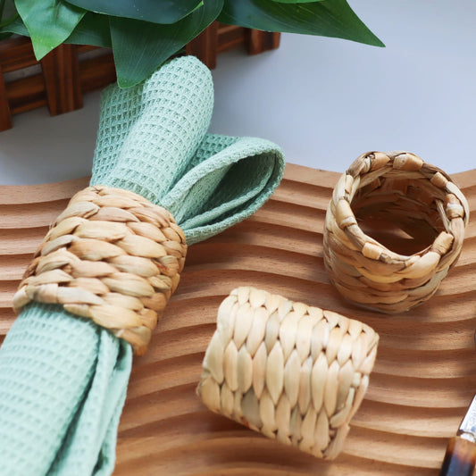 Handmade Rattan Napkin Rings | prettycleanshop.myshopify.com