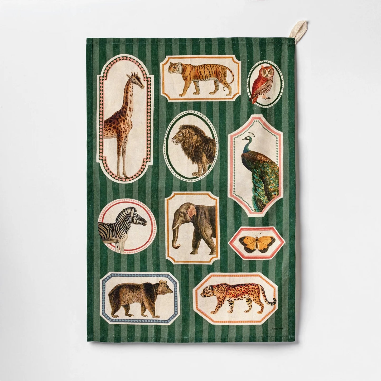 Organic Cotton Tea Towel - Animal Kingdom