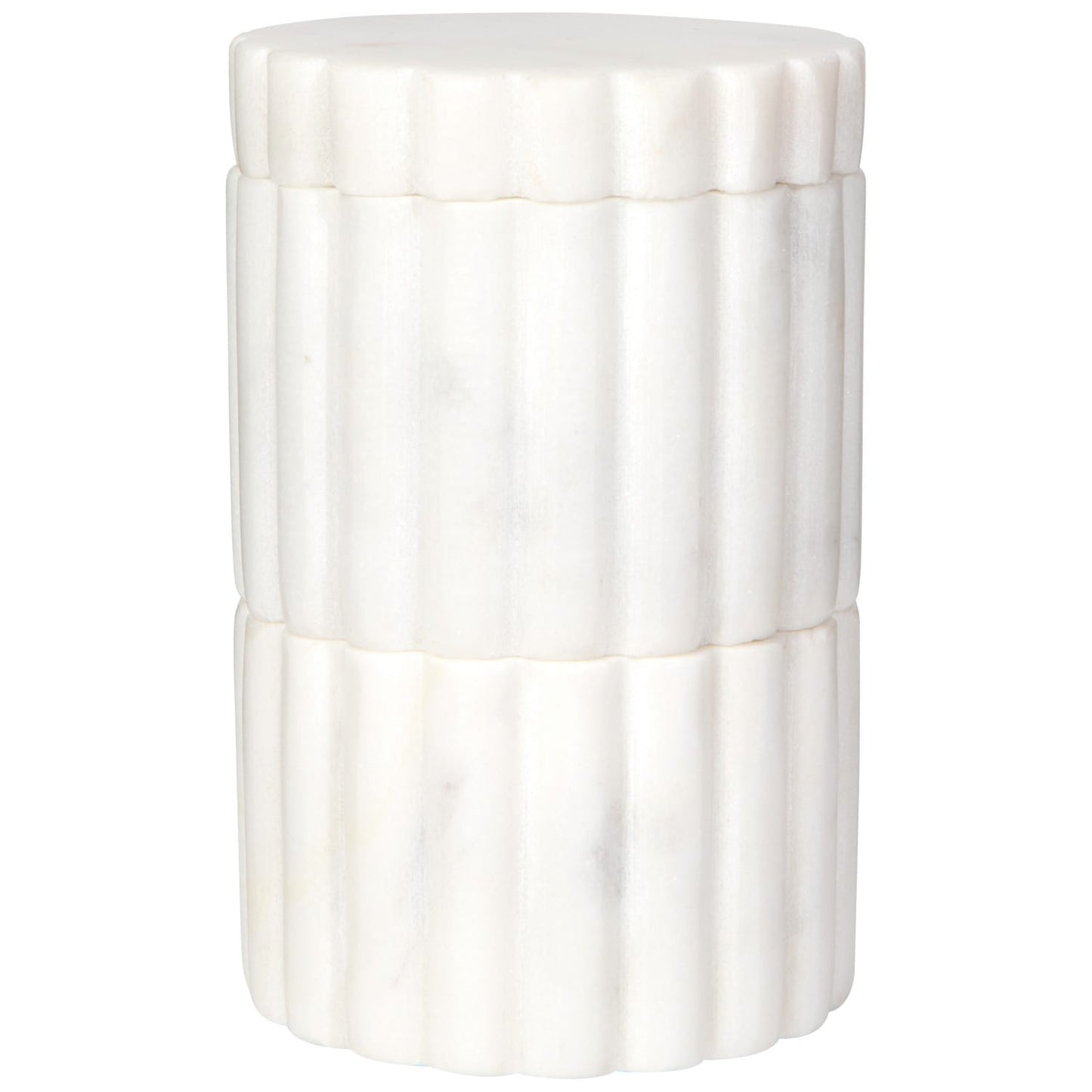 Fluted Marble Salt Cellar White | prettycleanshop.myshopify.com