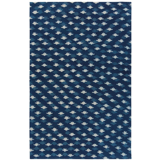 Hand Block-Printed Cotton Tea towels - Inlet Set of 2