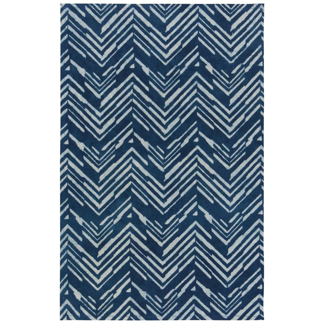 Hand Block-Printed Cotton Kitchen Tea Towels - Inlet Set of 2 | prettycleanshop