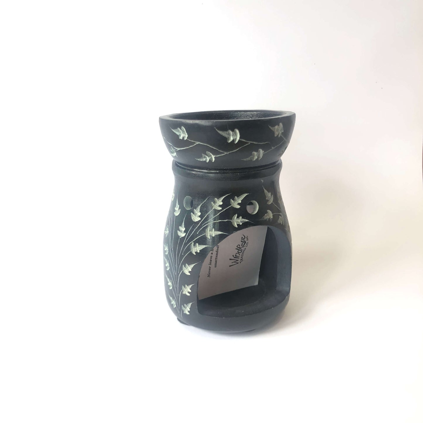 Handmade Ceramic Candle Essential Oil Diffuser Deep Leaf