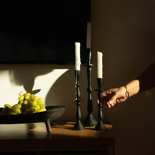 Imani Candle Holder - Black | prettycleanshop.myshopify.com