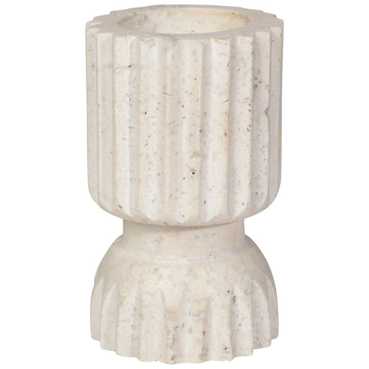Iona Travertine Candle Holders