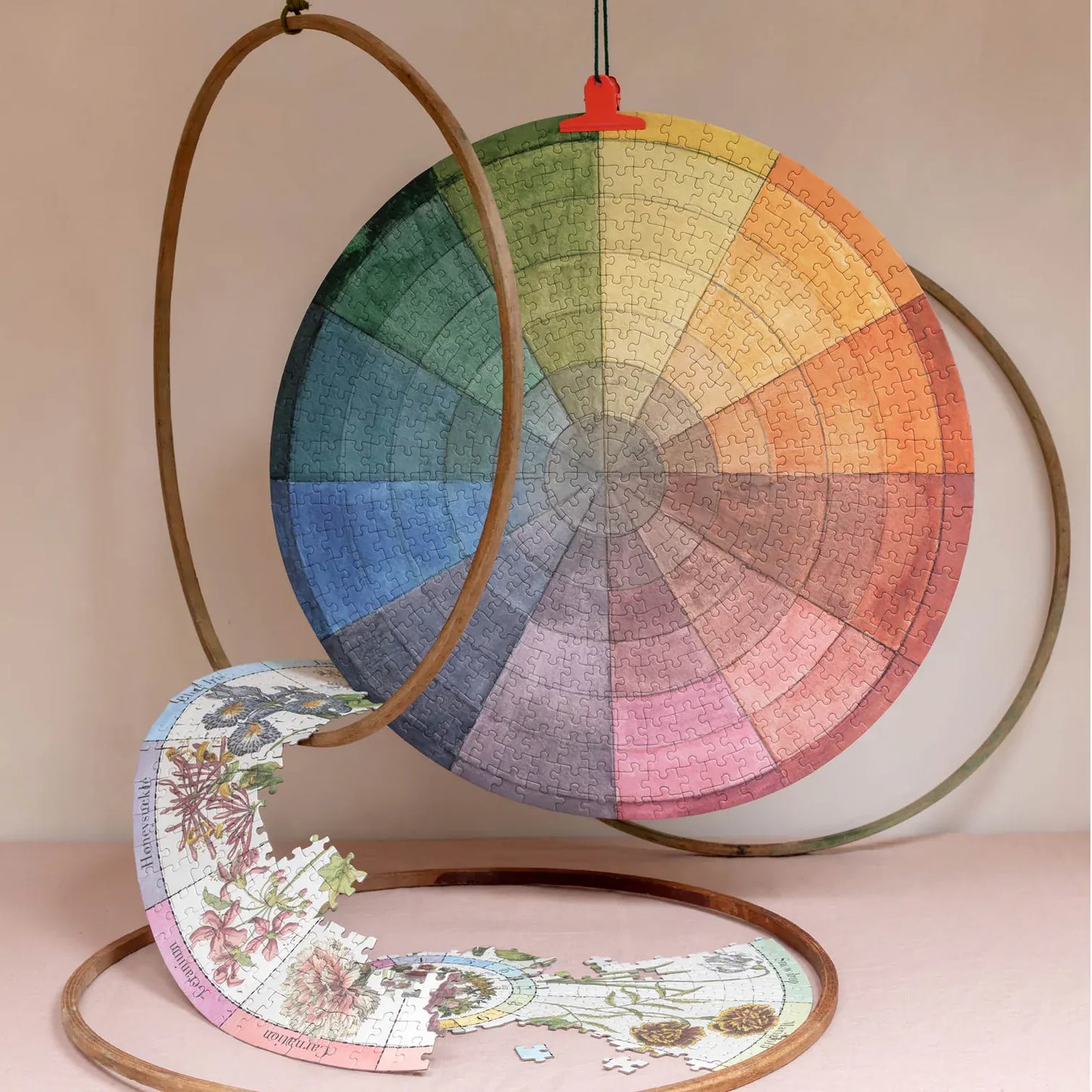 500-Piece Round Jigsaw Puzzle - Colour Wheel | prettycleanshop