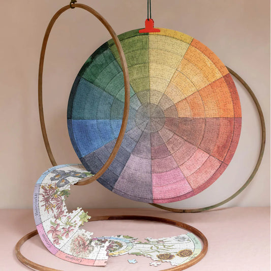 500-Piece Round Jigsaw Puzzle - Colour Wheel | prettycleanshop.myshopify.com