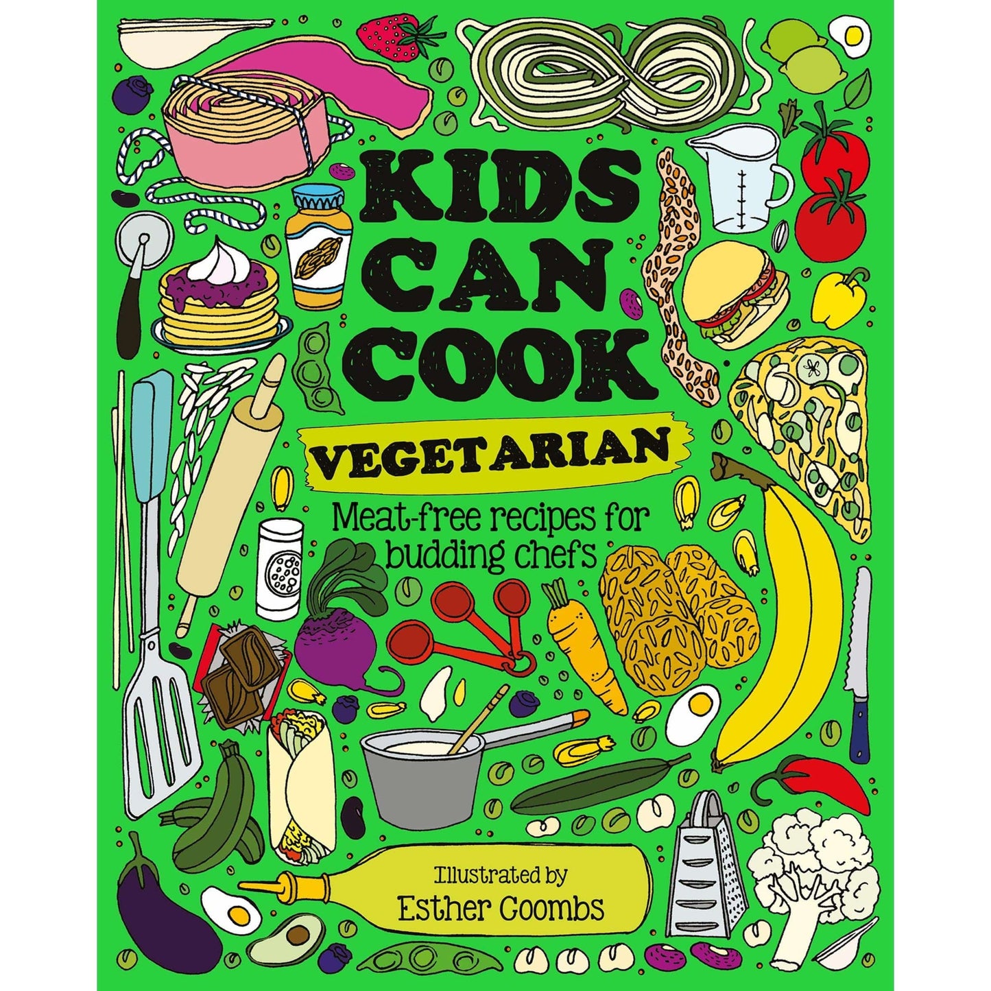 Kids Can Cook Vegetarian Illustrated by Esther Coombs | prettycleanshop