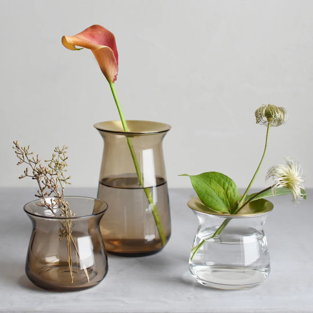 Kinto LUNA Vase - Clear 80x70mm
