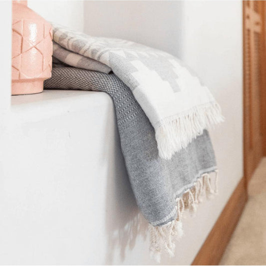 Lambswool Throw Blanket - Cadet Staple