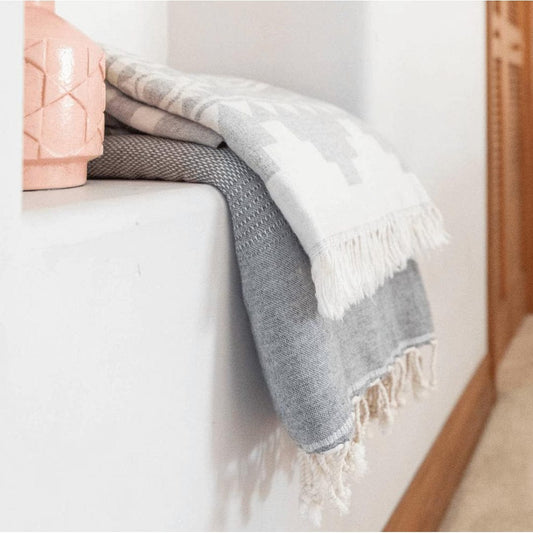 Lambswool Throw Blanket - Cadet Staple