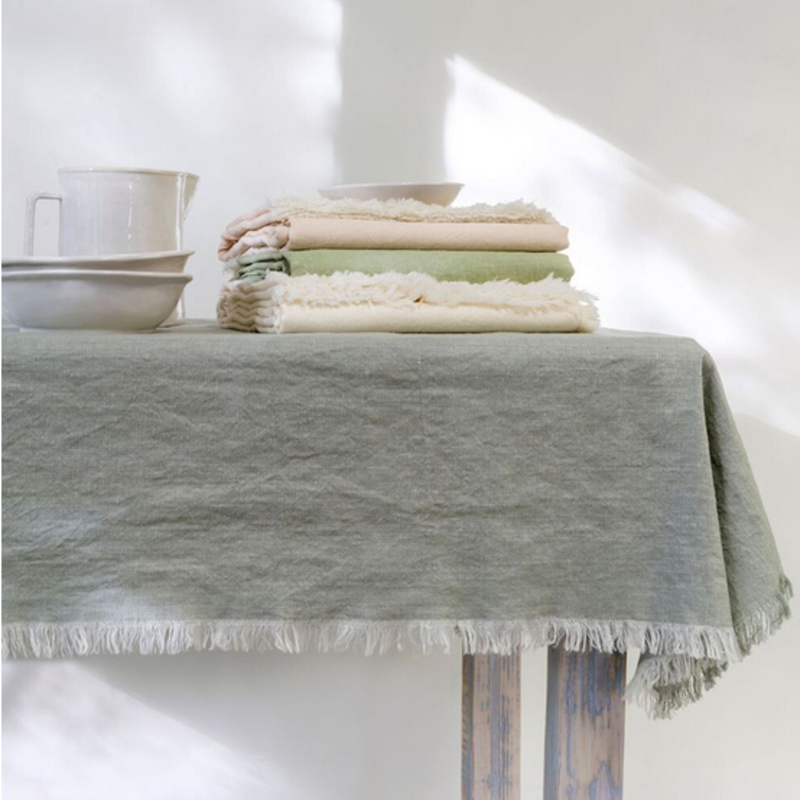 Linen Blend Tablecloth - Ecru