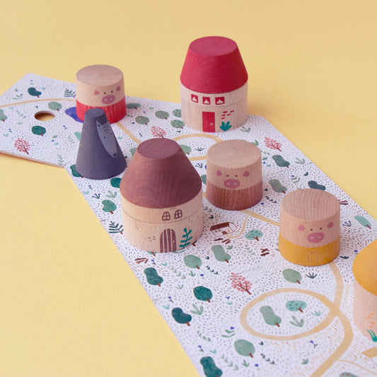 My Three Little Pigs Wooden Toy | prettycleanshop.myshopify.com