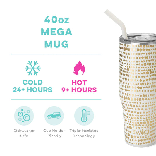 Mega Mug (40oz) - Glamazon Gold - Swig Life