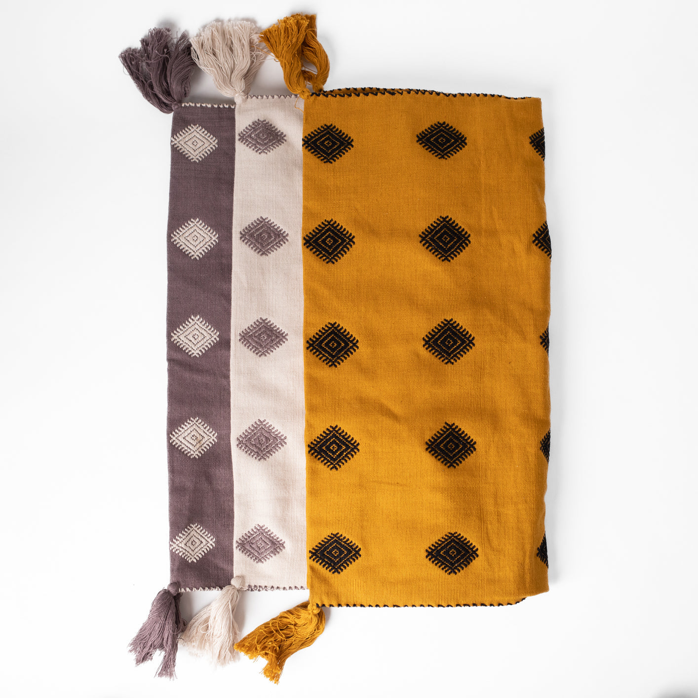 Mexican Cushion Covers - Diamond Embroidered Pillow Cases