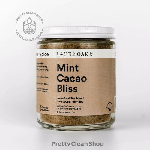 Mint Cacao Bliss Tea by Lake & Oak Tea Co. Wellness Lake & Oak Prettycleanshop