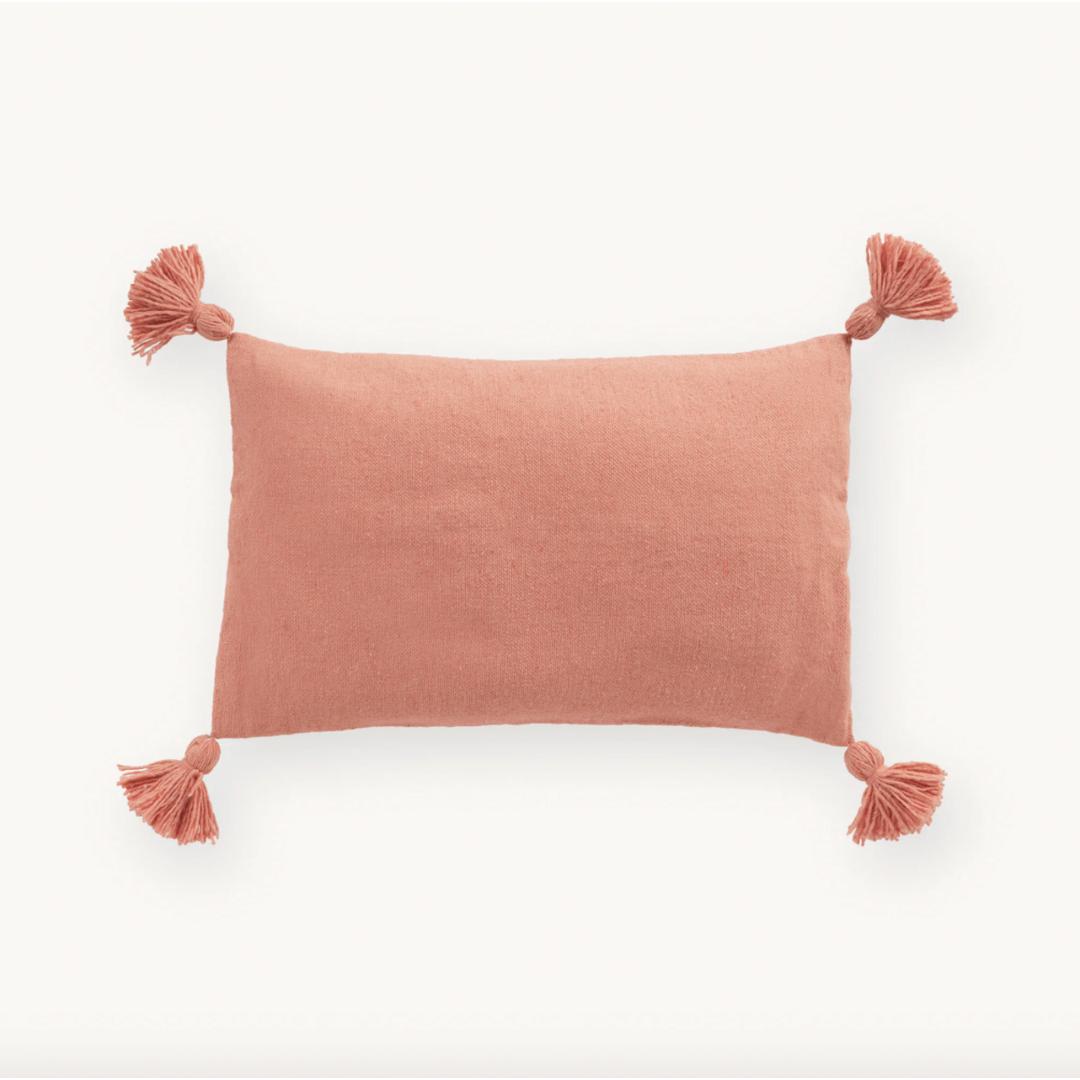 Moroccan Pillow - Solid Coral | prettycleanshop