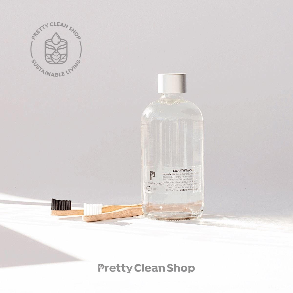 Mouthwash Natural Peppermint Alcohol-Free | prettycleanshop