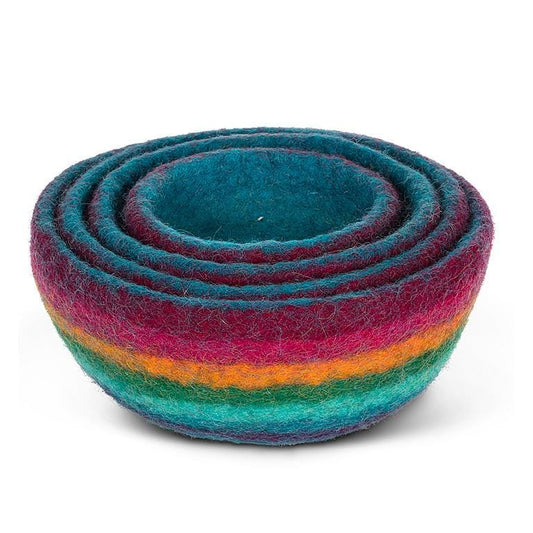 Felt Nesting Bowls - Set of 4 | prettycleanshop
