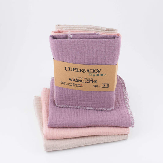 Organic Cotton Muslin Washcloth • Kitchen Cloth • Hankie • Napkin •