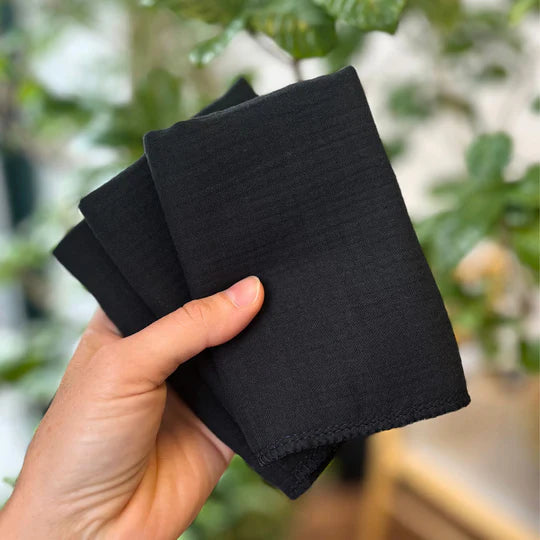 Organic Cotton Muslin Washcloth • Kitchen Cloth • Hankie • Napkin •