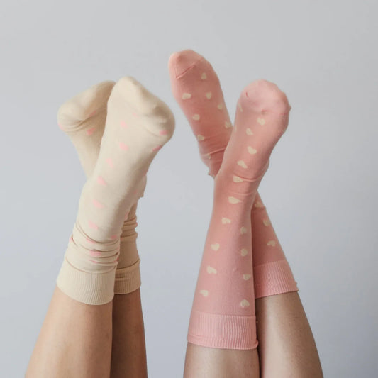 Pima Socks - Have a Hearth - Pack of 2 - Pink | prettycleanshop.myshopify.com