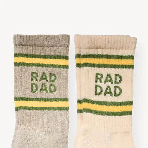 Pima Socks - Rad Dad - Pack of 2 | prettycleanshop.myshopify.com