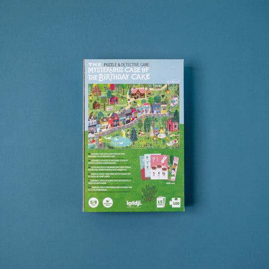 The Mysterious Case of the Birthday Cake Puzzle and Detective Game | prettycleanshop.myshopify.com