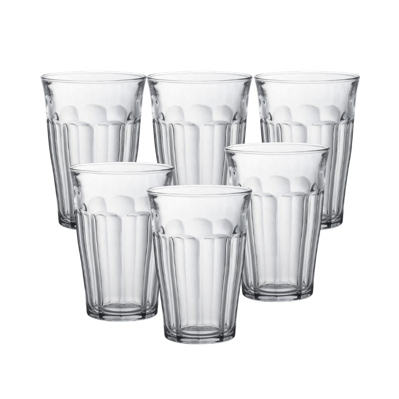 Picardie Tall High Ball Tumbler Clear - Set of 6 | prettycleanshop