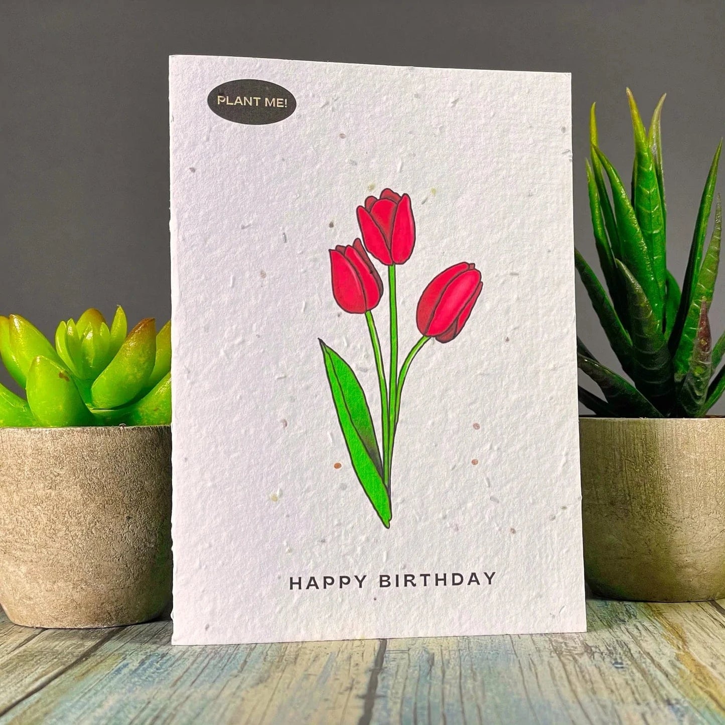 Happy Birthday - Red Tulip | prettycleanshop