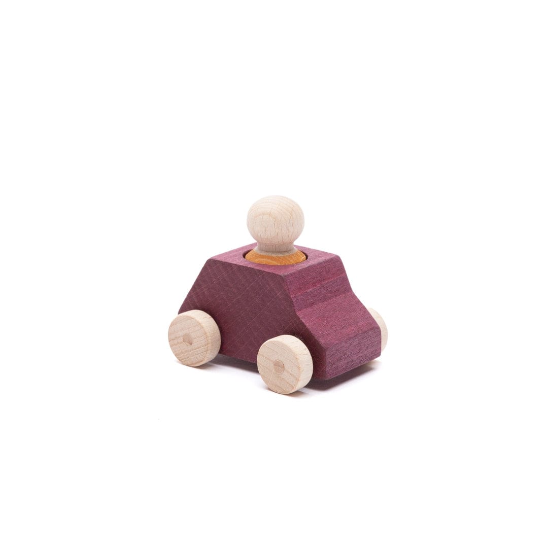 Plum Car with Ochre Figure | prettycleanshop