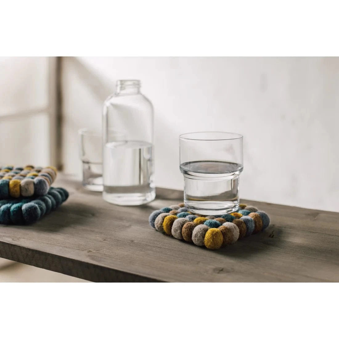 Recycled Felt Wool Coasters - Set of 4 | prettycleanshop