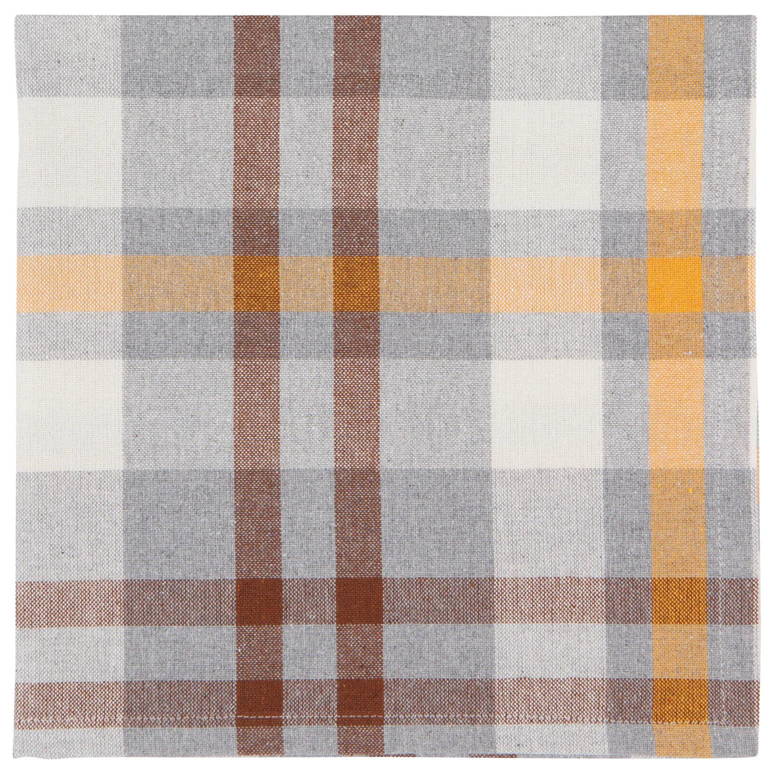 Recycled Napkins Second Spin Plaid Maize - Set of 4