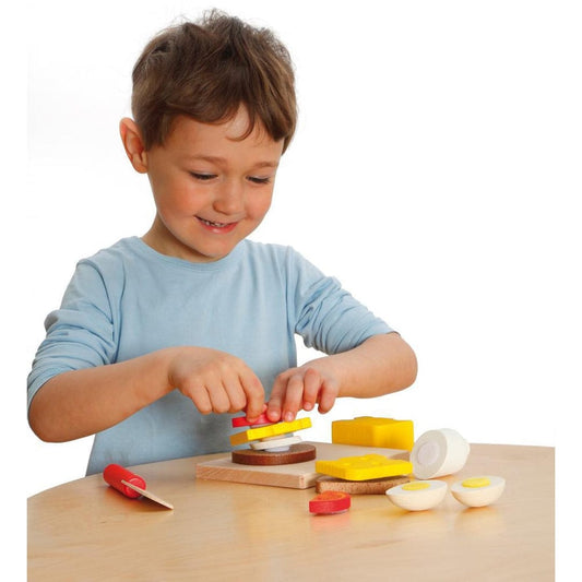Sandwich Cutting Wooden Set-Toy Kitchens & Play Food-Pretty Clean Shop